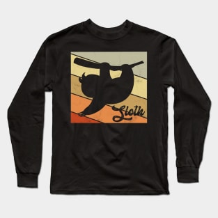 Vintage Sloth Long Sleeve T-Shirt